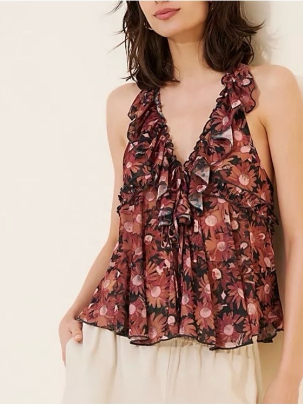 Free People Fearless Knit Tank size L